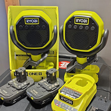 RYOBI ONE+ VERSE Bluetooth Clamp 2x speaker & 2xBatt. & Charger picture