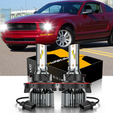 2X H13 9008 LED Headlight Bulbs For 2007 Ford Mustang Base Coupe 2-Door 4.0L picture