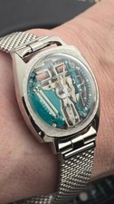 BULOVA ACCUTRON 214 Spaceview Tilty Floppy Football 2624 JB Champion Band 1965 picture