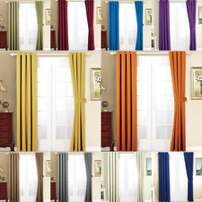 2 PC Heavy Thick Blackout Grommet Window Curtain Drape Treatment Room Darkening picture