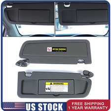 Pair Sun Visor Dark Gray For 2006-2011 Honda Civic Visors Left & Right Visor Set picture