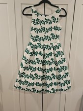 Janie and Jack Palm Paradise Embroidered Dress. Size 12. picture