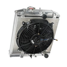 Full Aluminum Racing Radiator 3 Row 1992-2000 Civic B18C/B16A 32mm In/Out 44mm picture