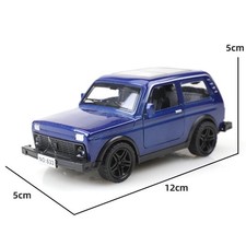 1/36 Lada Niva VAZ-2121 Diecast Metal Model Toy Car Pullback Action Retro Kids picture