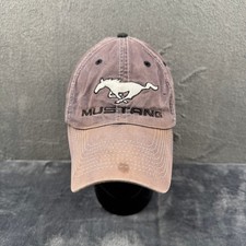 TRUE VINTAGE Ford Mustang Hat Mens OSFA Embroidered Logo Strapback Since 1964 picture