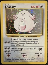 Chansey (3/102) HOLO Rare Base Set Unlimited Pokemon TCG WOTC MP picture