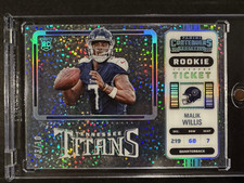 2022 Panini Contenders Clear Sparkle Rookie Ticket Malik Willis #129 /10 🔥 picture