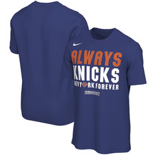 New York Knicks Nike 2026 NBA Playoffs Mantra T-Shirt - Blue Size L picture
