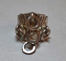 Vintage Juhls Kautokeino Norway Sterling Silver 925S Sami Dangle Ring Handmade picture