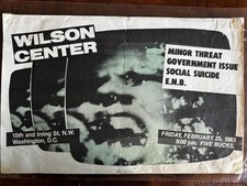 Minor Threat, Government Issue, Social Suicide at Wilson Center - oversize print picture