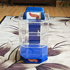 Vtg Hot Wheels Hexagonal Rotating Countertop Retail Display Case 1:64 Smoothspin picture