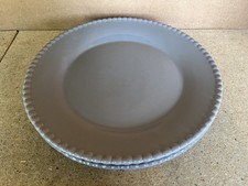 Set of 2 Pier 1 Imports Hand Painted Gray Dinner Plates 10 3/4