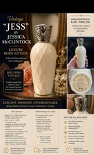 Vintage JESS by Jessica McClintock Luxury Body Lotion 7oz ~75% FULL Rare HTF picture