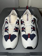 Vintage Champion USA Shoes Red White Blue Mens 11.5 Rare 80s Sneaker Low 36984 picture