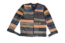 ZAPRIS Men’s Maison Martin Margiela H&M Pure Sheep Leather Motorbike Belt Jacket picture