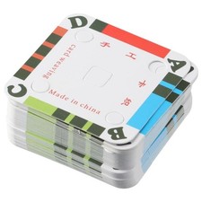 Uniquer 100Pcs Weaving Cards Square DIY Tablet Handmade Four Hole Paper Loom ... picture