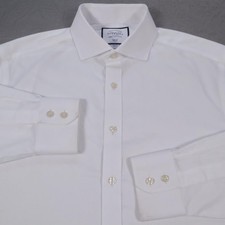 Charles Tyrwhitt White Dress Shirt Mens 16.5 34/35 Large Slim Fit Non Iron picture