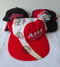 Set of 3 Vintage Ajax Amsterdam FC Hat Cap Snapback caps picture