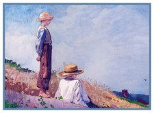 Winslow Homer's Blue Boy Seascape Counted Cross Stitch Chart Pattern picture