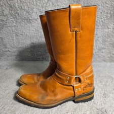 Bessero Mens Leather Motorcycle Engineer Boots MEX 27.5 US 9 Goodyear Welted VTG picture