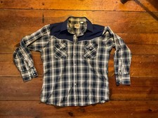 Ely Cattleman Western Vintage Plaid Snap Shirt, Large picture