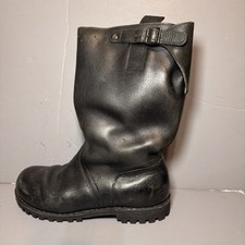 Vintage West German Bundeswehr Black Riding Boots Size 290 112 11.5 70s picture