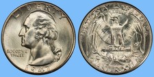 1947 D Washington Quarter ~ BU Uncirculated Mint State ~ 90% Silver 25c US Coin picture