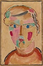 Alexej von Jawlensky - Bright Appearance 1916 Expressionist Print Ready to Frame picture