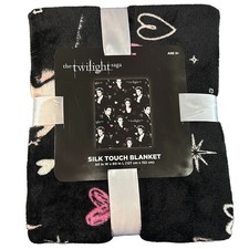 The Twilight Saga Edward Cullen Silk Touch Blanket 50”X 60” Travel Throw NEW picture
