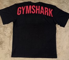 GYMSHARK Men’s Power T-Shirt in Black/Red - Size Large picture