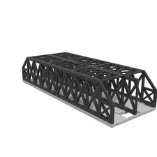Bachmann E-Z Track, Modular Bridge, X-Beam DUAL Track 18 inch WITHOUT PILLARS picture
