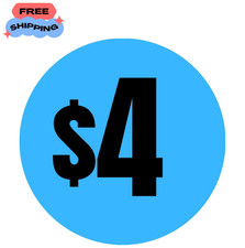 Mobiusea Creation 480Pcs Blue Price Stickers | 4 Dollar Price Tags | 3/4