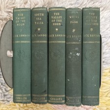 5 Jack London Books Vintage Seven Sea Edition White Fang South Sea Tales Collier picture