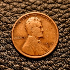 1917-S Lincoln Wheat Cent ~ FINE (F / FN) Condition ~ COMBINED SHIPPING picture