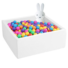 Uhappyee Square Foam Ball Pit For Toddler35X35X12 Soft Ball Pit Pool Removable picture