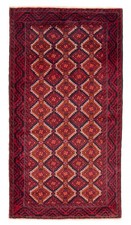 Vintage Traditional Hand-Knotted Area Rug 3'8