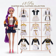 18pcs Huntrix Doll Clothes Collection for Kpop Demon Hunters 11.8-inch Doll picture