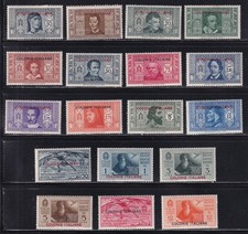 MATT'S STAMPS ITALIAN COLONIES SCOTT #1-12, C1-C6 SERIES OF 1932, MH picture