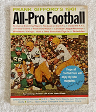 Frank Giffords All-Pro Football Magazine VTG 1961 Paul Hornung Green Bay Packers picture