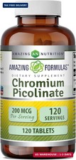 Amazing Formulas Chromium Picolinate Supplement | 200 Mcg Per Serving | Tablets picture