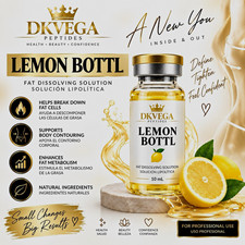 DKVEGA Peptides Lemon Bottl Fat Dissolving Essential Oil Lemon 10mL Glass picture
