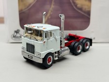 Top Shelf 1/64 Mack White F700 Alloy Trailer Diecast Car Truck Model Collection picture