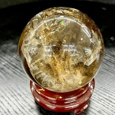 2.5LB  Natural Smoky Citrine Mixed Quartz Sphere Polished Crystal Ball picture