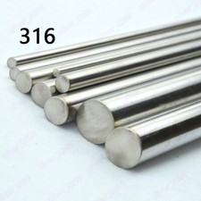 316 Stainless Steel Stick Round Bar Solid Rods Dia. 2mm-55mm Length 200mm/250mm picture
