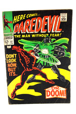 Daredevil #37 Doctor Doom 1st Battle Stan Lee Gene Colan 1968 Marvel Comics G+ picture