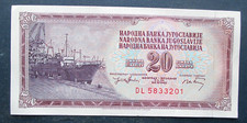 Yugoslavia 20 Dinara 1974 Paper Money Currency Uncirculated Banknote picture