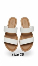 CUSHIONAIRE Women's Imelda Two band footbed sandal. picture