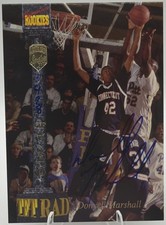 1994 Signature Rookies Tetrad - Signatures Donyell Marshall #LX /7750 (AU, RC) picture