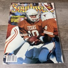 1987 Annual ATHLON's Southwest FOOTBALL Vintage Magazine Texas Stampede picture