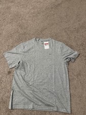 Nike Dri-FIT Men’s Training T-Shirt Gray Solid Crew Neck Short Sleeve L NWT picture
